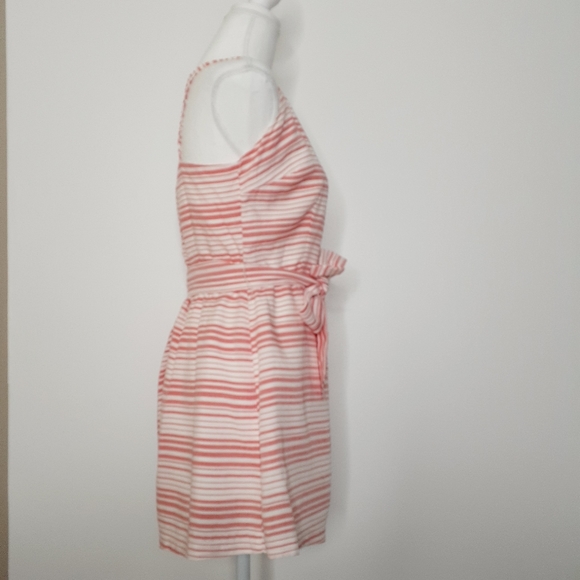 BB Dakota Gianna Pink and White Striped Romper - Picture 3 of 11